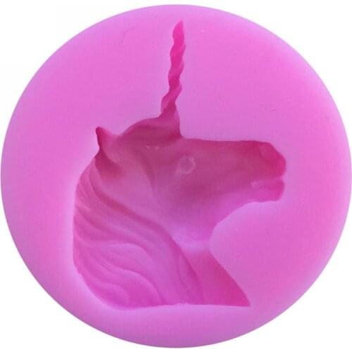 3D Unicorn Silicone Cake Molds Soap fudge Fondant Chocolate Moulds Candy Embossed Baking utensils DIY Wedding Decoration Tools