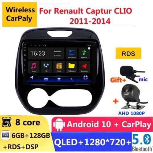 6G RAM 2 din android 10 car radio auto stereo for Renault Kaptur Captur 2016 2017 2018 2019 navigation GPS DVD Multimedia Player