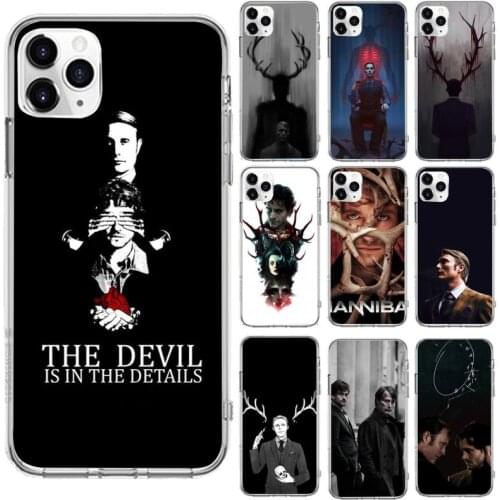 Graham hannibal Phone Case Transparent for iPhone 6 7 8 11 12 s mini pro X XS XR MAX Plus cover funda shell