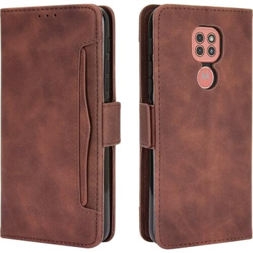For Motorola Moto E7 Plus 2020 Flip Case Card Slot Removable Leather Phone Holder for Motorola E7 Plus Case E 7 E7Plus XT2081-1