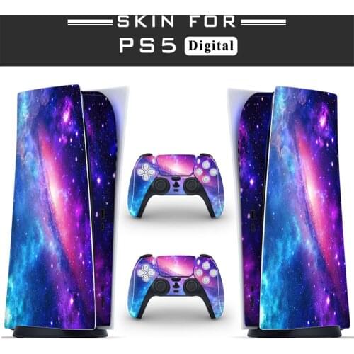 Sky PS5 Digital Edition Skin Sticker for Playstation 5 Console & 2 Controllers Decal Vinyl Protective Skins Style 2