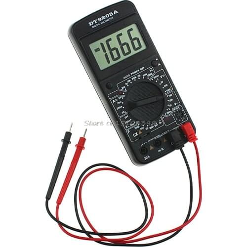 DT9205A Digital Multimeter AC/DC Voltmeter Ammeter Resistance Capacitance Meter Tester Tools