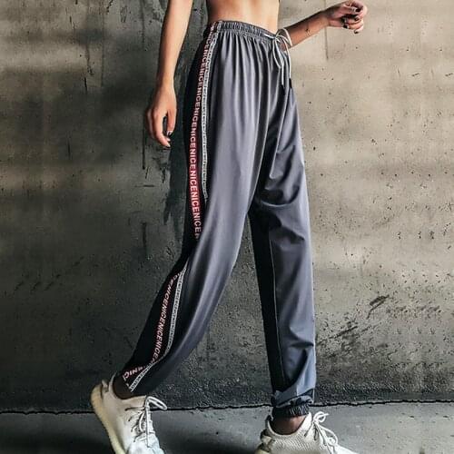 Women High Waist Long Running Pants Yoga Workout Sweatpants Fitness Sports Gym Hiking Clothing Womens Trousers For Female 407
