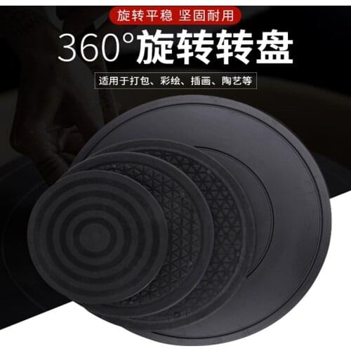 Double Side Clay Sculpture Pottery Furniture Plastic Swivel Plate 360 Rotation Rotary Plate Clay Pottery Sculpture Tool