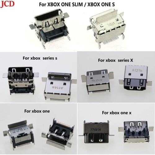 JCD 1 pcs Conector de puerto compatible connector-hdmi para XBOX ONE Series X, reemplazo de interfaz para XBOX ONE Slim S y X