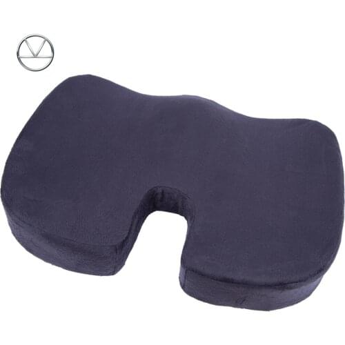 KAWOSEN Seat Cushion Pad Black Coccyx Orthopedic Seat Cushion Lumbar Support Comfort Memory Foam Pad For Chair Car Office Home