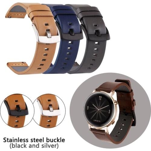 The New leather Watchbands 20 22 mm For Huawei Watch GT 2 42/46 Strap Quickly install smart watch accessories wristband bracelet