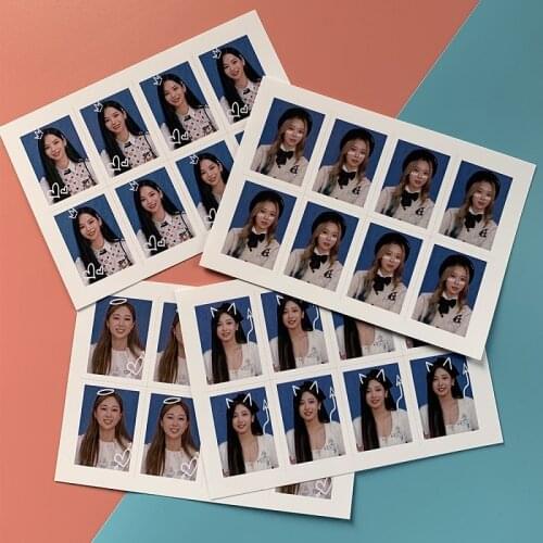 KPOP AESPA One-inch ID Photo Karina Photo Postcard Black Mamba Collection Small Card Peripheral MY