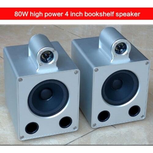 80W 4-inch High-power Bookshelf Speakers Home HiFi Fever Passive Audio Bass Computer Speakers Hi-fi Front Speakers 8 Ohms
