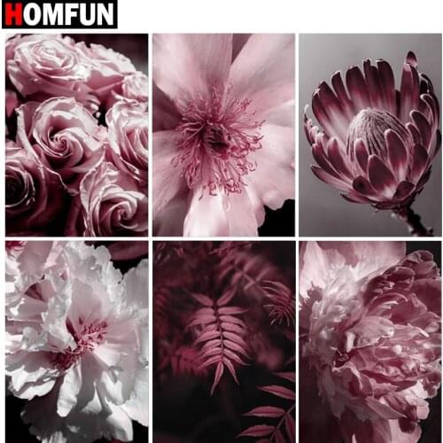 HOMFUN Full Square/Round Drill 5D DIY Diamond Painting "Bouquet scene" Embroidery Cross Stitch 5D Home Decor Gift