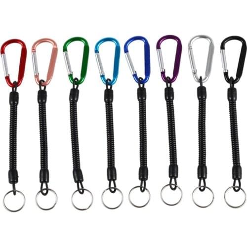 Pack of 8pcs ) Fishing Lanyards Boating Multicolor Fishing Ropes Secure Pliers Lip Grips Tackle Fish Tools