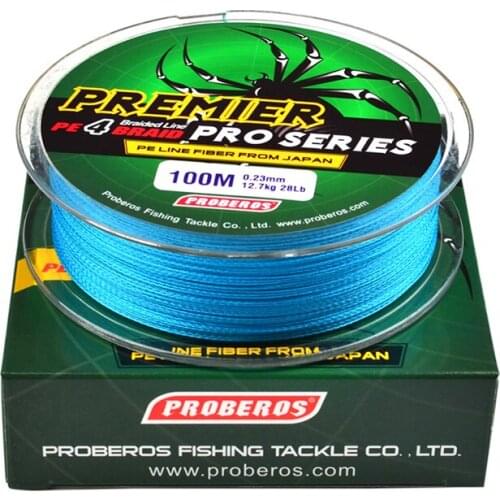 New 100M 4 Strands Fishing Braided Multifilament Fishing Line Available 6LB-100LB PE Fishing Line