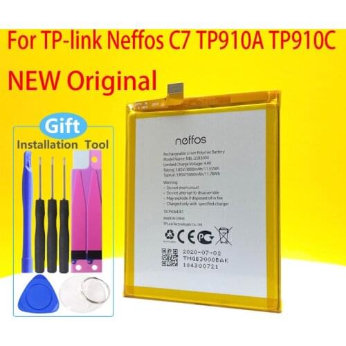 New Original NBL-35B3000 Battery For TP-link Neffos C7 TP910A TP910C 3000mAh Mobile Phone In Stock