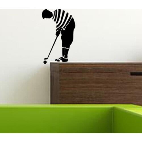KUCADA playing golf switch sticker home decal mural art decor wall sticker diy pvc WP1396