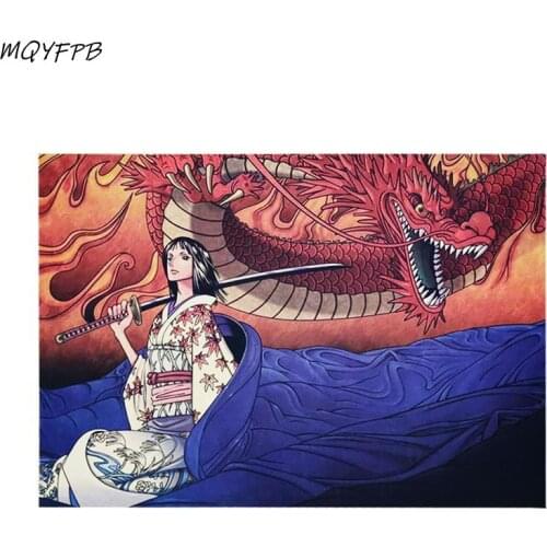 Anime Kraft Paper Poster Home Room Bedroom Wall Decoration Painting Core 50.5x35cm