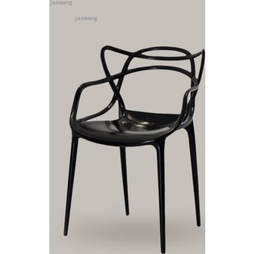 Cat Ears Shape Living Room Plastic Chairs Balcony Apartment Dining Chair Restaurant Clothing Store Nail Shop Backrest Armchair