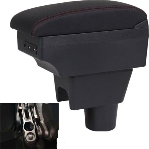 For Nissan Terrano 3 armrest box universal car BRV center console modification accessories with USB
