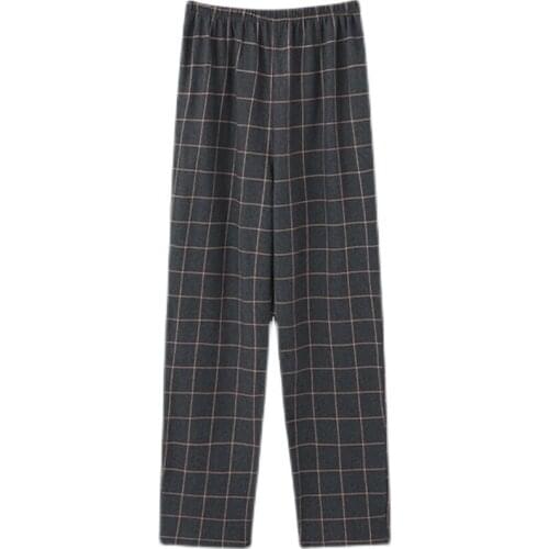 Casual Loose Mens Cotton Pijama Long Autumn Winter Sleepwear Pant Soft Sleep Bottoms Pajama Leisure Nightwear Underpants Home