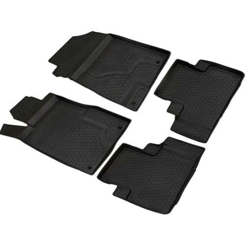 Honda CR V Refref 4D Pool Designed Rubber Car Floor Mat 2013-2018 Black