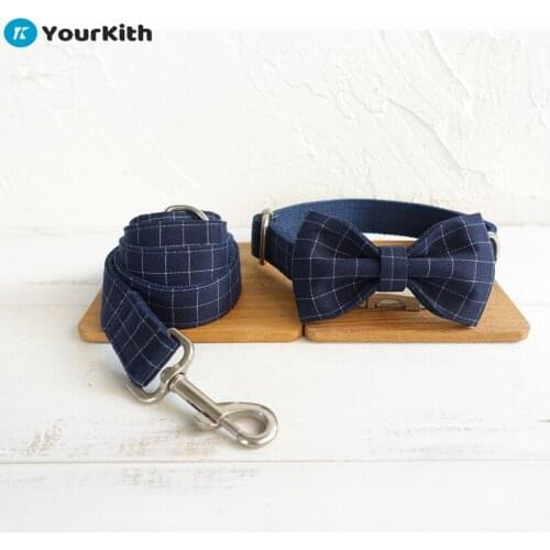 YourKith Luxury Dog Collar And Leash Set Personalized Detachable Collar French Bulldog Pet Supplies For Dogs Labrador