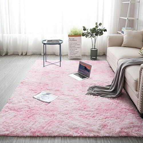 Nordic ins tie-dye carpet living room coffee table rug bedroom home bedside rug balcony bay window decoration mat summer carpet
