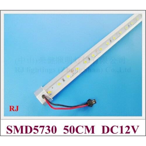LED light bar SMD 5730 LED rigid strip hard strip LED cabinet light V shape SMD5730 DC12V 9W 50cm 36 led free shipping