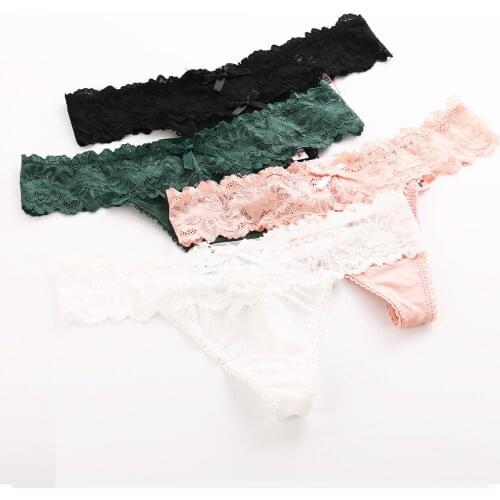 Thongs Underwear Women Seamless Lingerie Lace Panties Bikini Knickers Underpant Briefs Female Thong