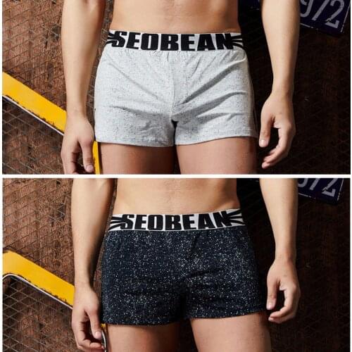 High quality mens boxer shorts cotton underwear men boxers loose leisure comfortable male panties sleep home wear