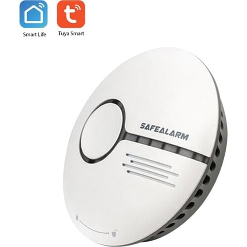 Wifi Smoke Detector Smart Fire Alarm Sensor Wireless Security System Smart Life Tuya APP Control Smart Home For Home Kitchen