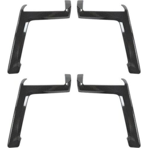 For 2010-2020 Toyota 4Runner ABS Carbon Fiber Inner Door Handle Trim, 4Pcs