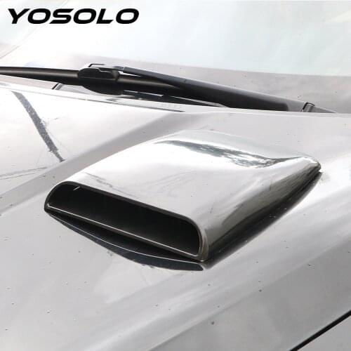 YOSOLO Air Outlet Cover Decoration Car Styling Universal Car Hood Scoop Air Flow Intake Vent Cover Sticker
