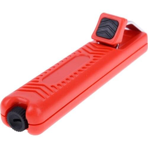 1PCS Plastic PVC Cable Wire Stripper Knife Adjustable Rubber Handle Cable Stripper Insulation Stripper 8-28mm