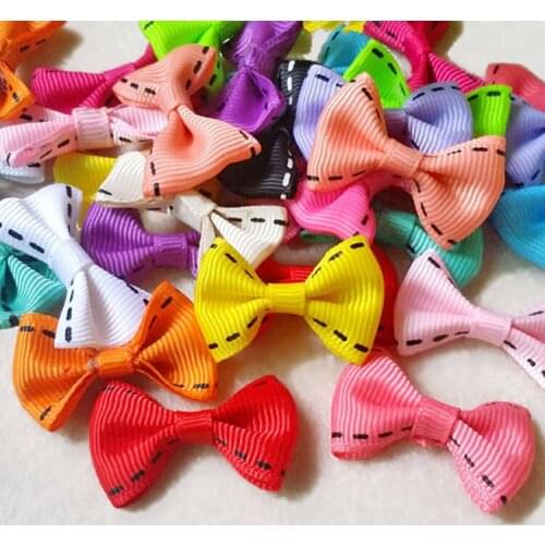 100pcs/lot Supply of childrens hair Diy handmade bow bright printed material dashed Knot Butterfly pendant Korea