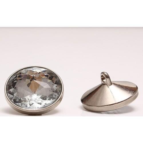 1000PCS/LOT) 20MM Redbud Pointy Top Clear Crystal Buttons Fabric Furniture Sewing Accessories