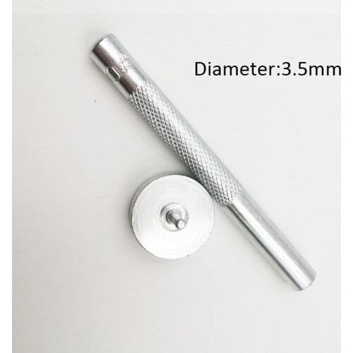 2pcs/set Leather Craft Punching Holes Tools Hole Punch Rivet Snap Button Setter Die Base Working Tool DIY #100