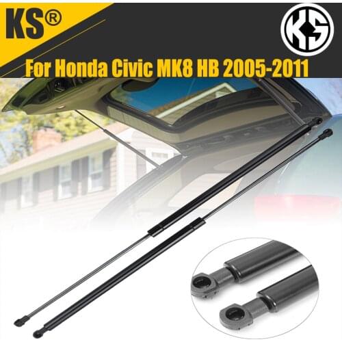 2PCS Rear tailgate boot gas spring support rod Luggage box shock absorber for Honda Civic MK8 Hatchback 2005-2011