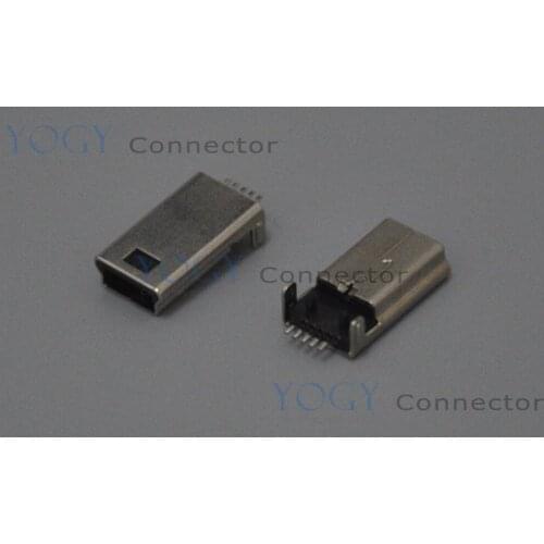 20 pcs/lot) 12mm 5pin SMT Mini Male USB Connectors Plug, Commonly used in Data Cable