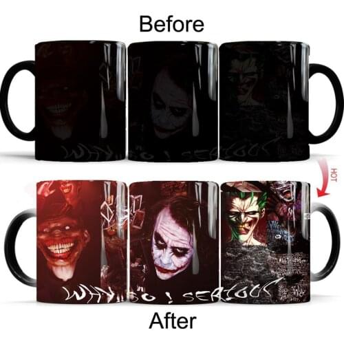 2019 Magic Joker Coffee Mug 11oz Color Changed Mugs Milk Tea Cup Best Gift for Your Friends