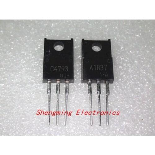 5pairs 2SA1837 2SC4793 TO-220F A1837 C4793 original 10pcs