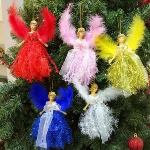 5pc Cute Angel Doll Christmas Decoration Pendant 2019 Christmas Tree Hanging Ornament Christmas Decoration For Home Xmas navidad