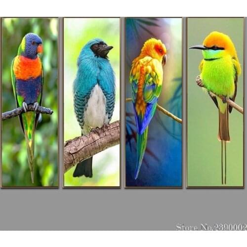 Animal Pattern Diamond Embroidery DIY Needlework 5D Diamond Painting Cross Stitch Bird Parrot Full Rhinestones Home Decor