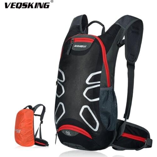 ANMEILU Waterproof 15L Hiking Backpack For Women Men Bicycle Hydration Backack Outdoor Sport Climbing Bag With Rain Cover