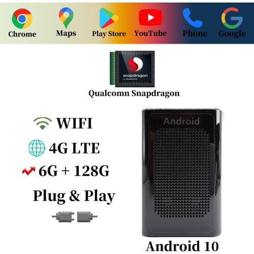 Carplay Ai Box CarTV Box 4+64G For Kenwood Pioneer Apple Car Play Mirror Link Video Car Adapter Plug & Play Youtiube Netflix