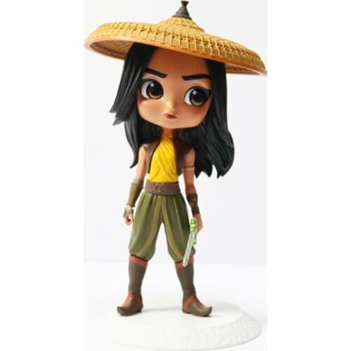 Disney Anime Raya and The Last Dragon Action Figure Dolls Toy Raya Holding The Sword Model Toys Gifts for Kids
