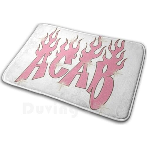 Acab Mat Rug Carpet Anti-Slip Floor Mats Bedroom Y2K Acab Pastel 2000S 90S 2000S Bratz