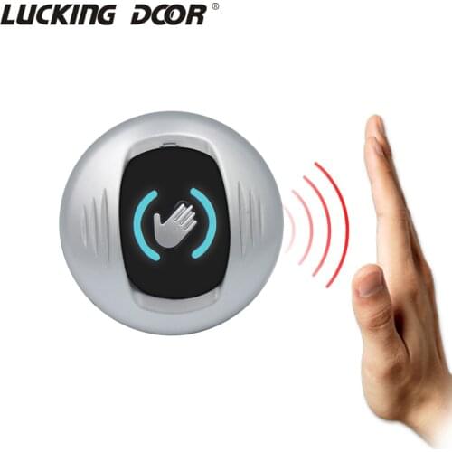 Circular Infrared Switch Access Control Exit Button Release Switch No Touch Infrared Exit Button with LED Indication Light