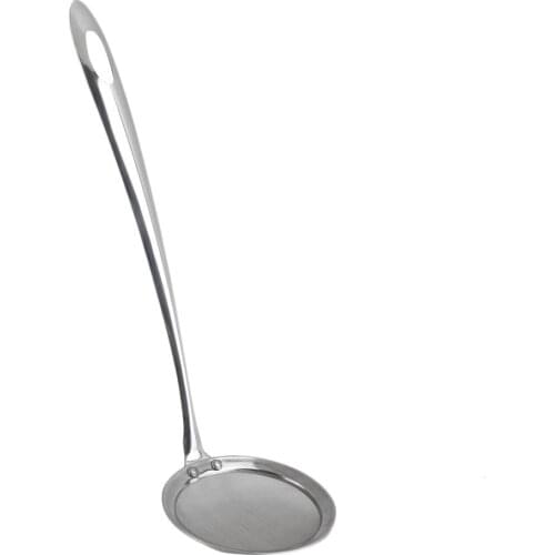 Stainless Steel Kitchen Soup Spoon Anti-scald Skimmer Strainer Fry Food Colander Mesh Portable Filter Home Kitchen Accessories