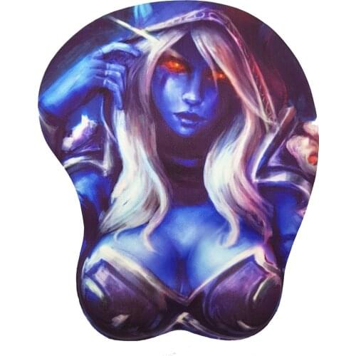 Sylvanas Ⅱ 3D Gaming Mouse Pad With Soft Gel Wrist Rest