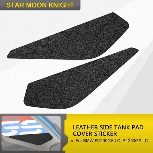 Motorcycles Tank Pads Soft Leather Stickers Side Pad Gas Fuel Grip Decals For BMW R1200GS R1250GS Adventure 2017 - 2019