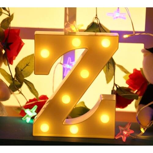 Wall Hanging Lamp Alphabet Letter LED Marquee Sign Home Decoration Light Intelligent Night Light Corridor Bathroom